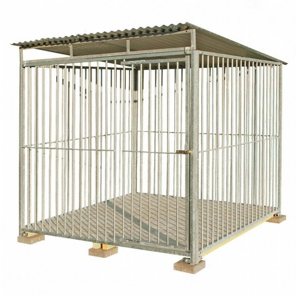 Factory Hot sale outdoor cheap hot welding heavy duty dog crate& Galvanized Steel Dog Kennels Cages