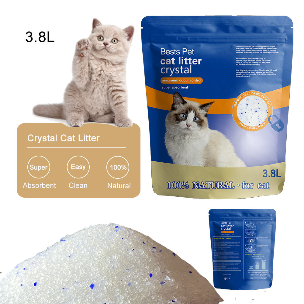 Crystals Health Monitoring Cat Litter Unscented crystal cat litter Lasts Up to 6 Months ScoopFree Premium cat litter crystal