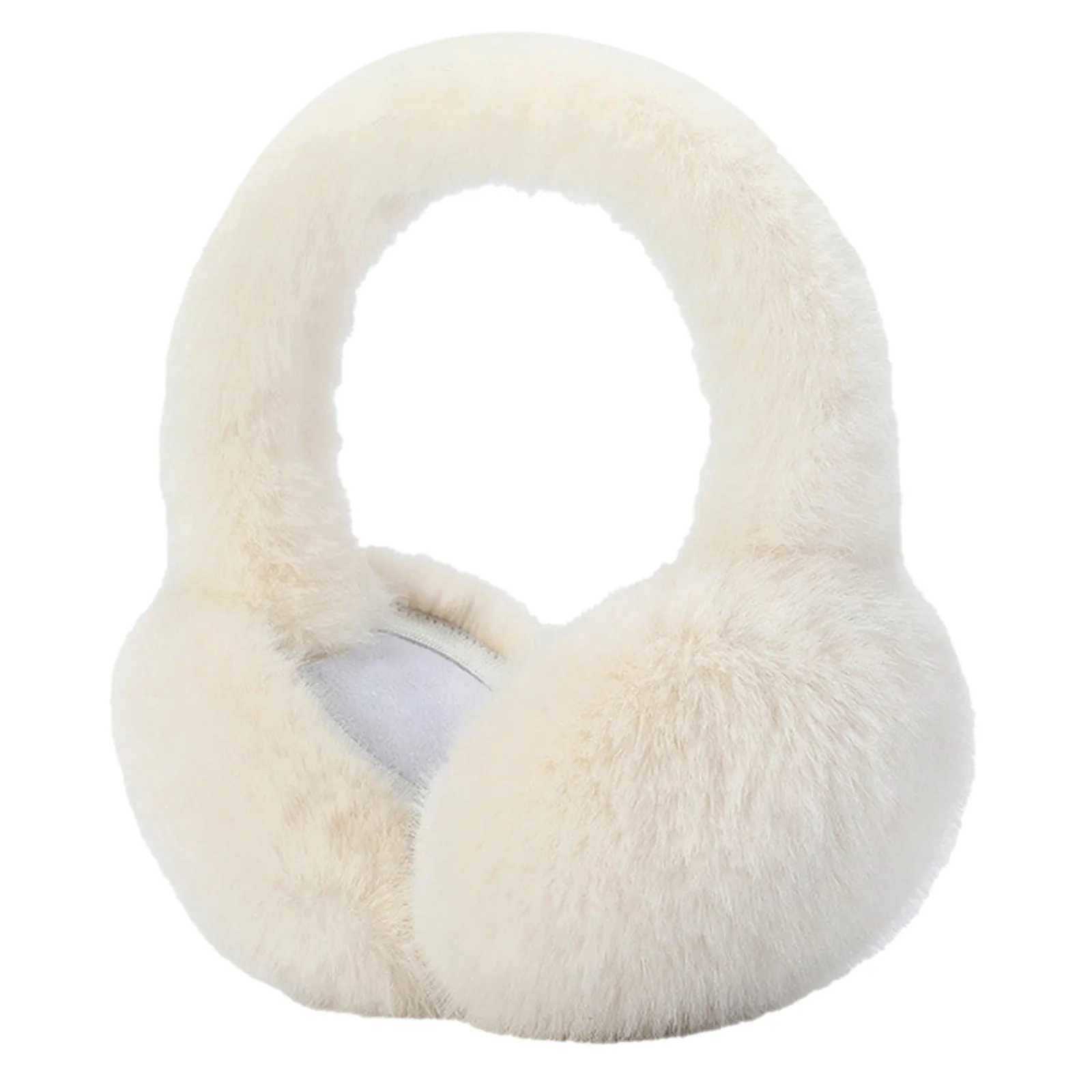 Soft Plush Foldable Ear Warmer Winter Warm Earmuffs Fashion Ear Cover Outdoor Cold Protection Solid Color Ear-Muffs AccoriesXJ241126