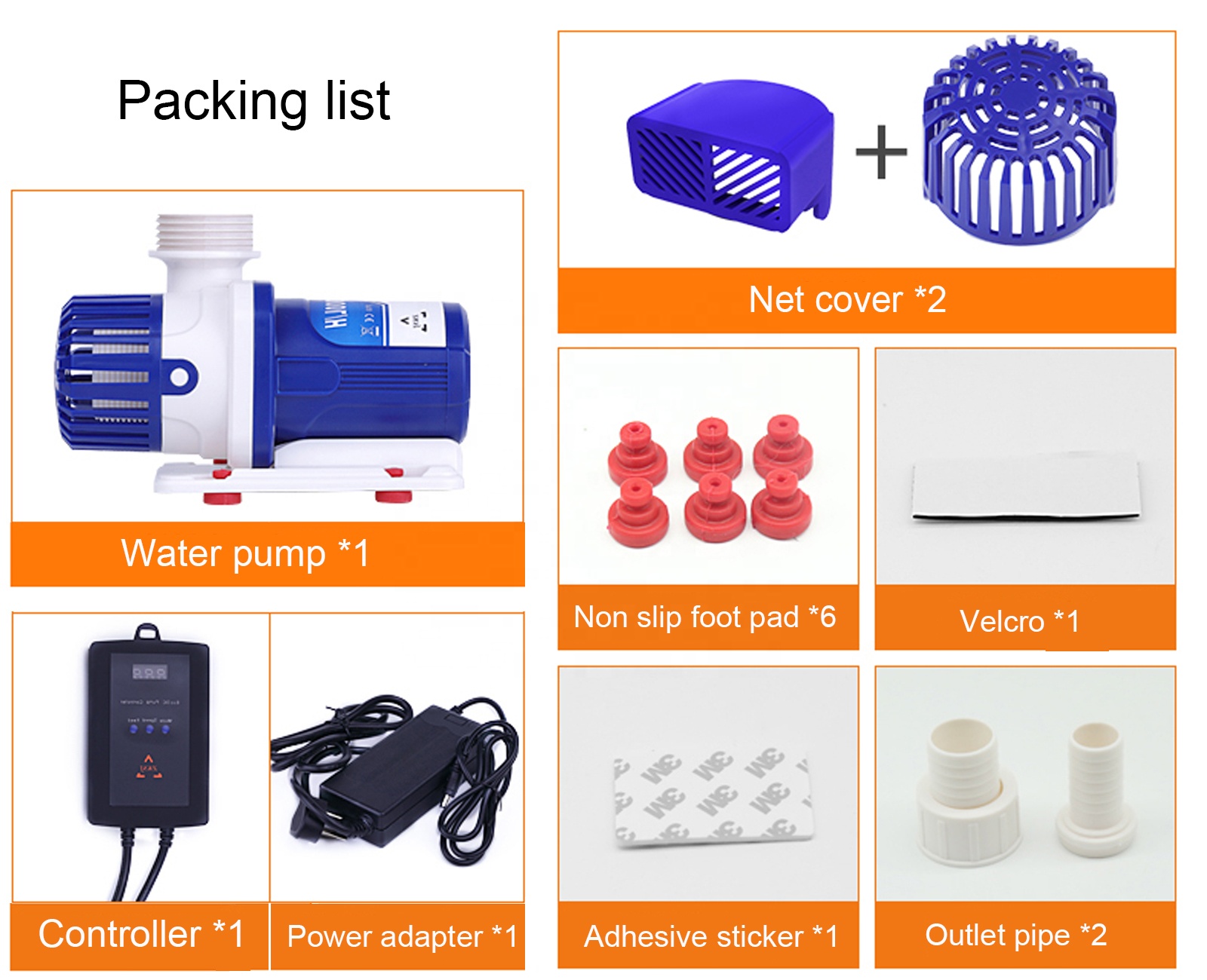ZKSJ 24V 100W 12000L/H Aquarium Submersible Water Pump for Fish Pond Rockery Fountain Pump