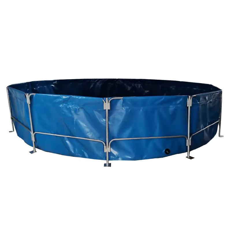 Large plastic fish farm pond tank customizable Pvc tarpaulin fish tank on sale