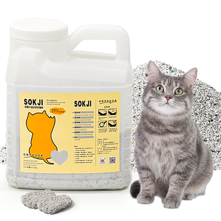 Muawu Manufacturer pet supplies fresh cat sand mineral cat litter strong clumping premium bentonite natural raw ore crushed sand