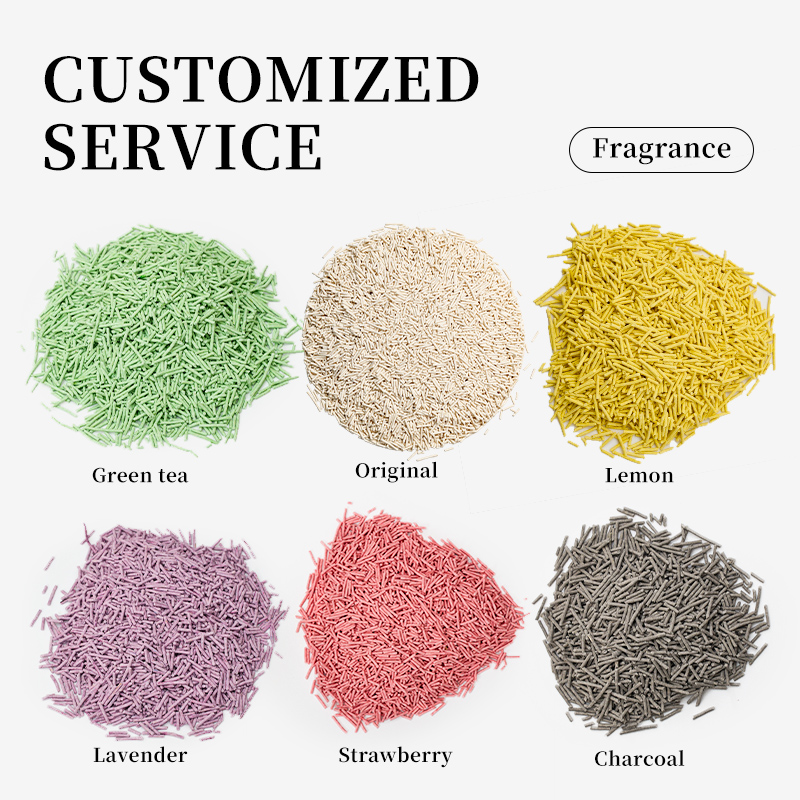 Factory Wholesale 6L Multiple Fragrance Bean Curd Cat sand Deodorant Quick Clumping Plant Tofu Cat Litter sand