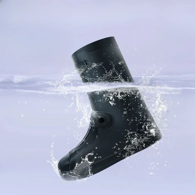 Mens rain boots with durable and lightweight cover Galoshes waterproof mens shoes PVC original plastic discount for rainy days 241126