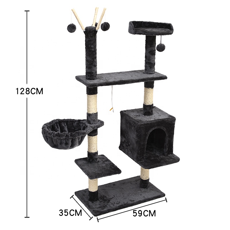 sisal board scratcher post pet toy of cat tree bed cat condo tree 128