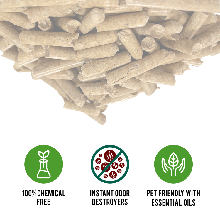 2024 Pet Eco-friendly Natural Wood 6mm Dust Free Cats Litter Pine Wood Cat Litter For Cat Cleaning