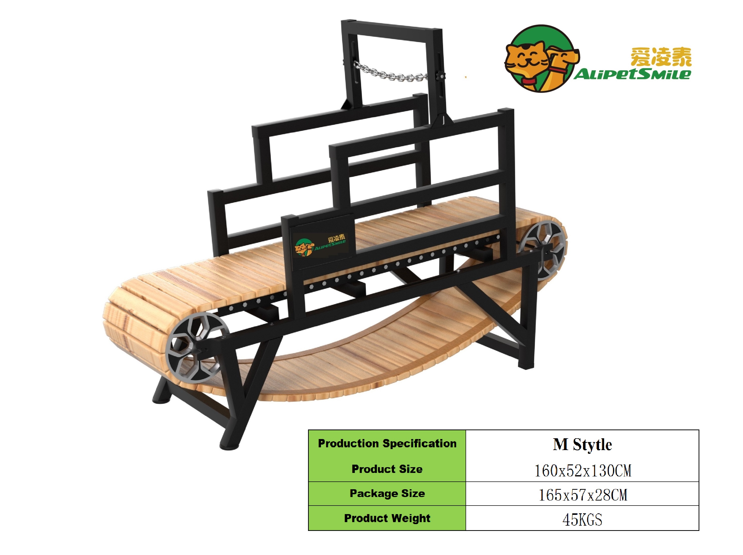 Alipetsmile's new 2.0 Dog Treadmill for large dogs,dog slatmill for healthy