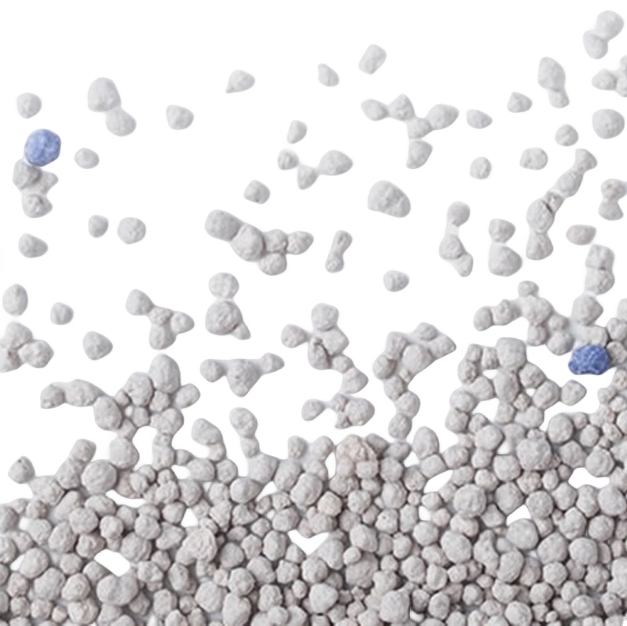 Wholesale bulk 10kg 20kg spherical high-quality organic clay cat litter dust-free clumped colored bentonite cat litter