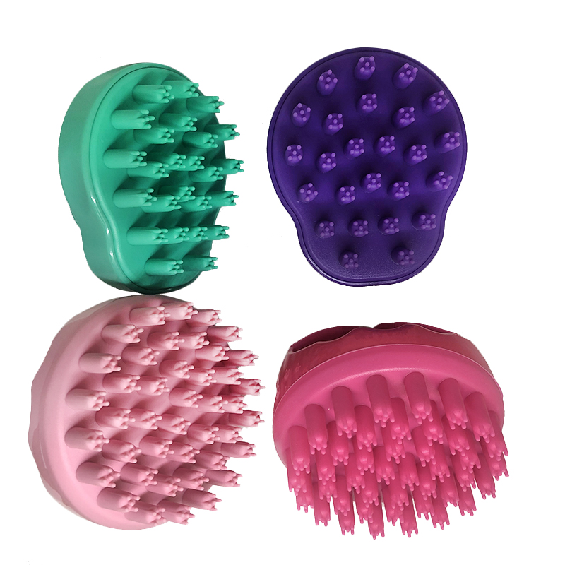 Custom LOGO SILICONE Dog Bath Brush Best Pet Bathing Tool for Dogs