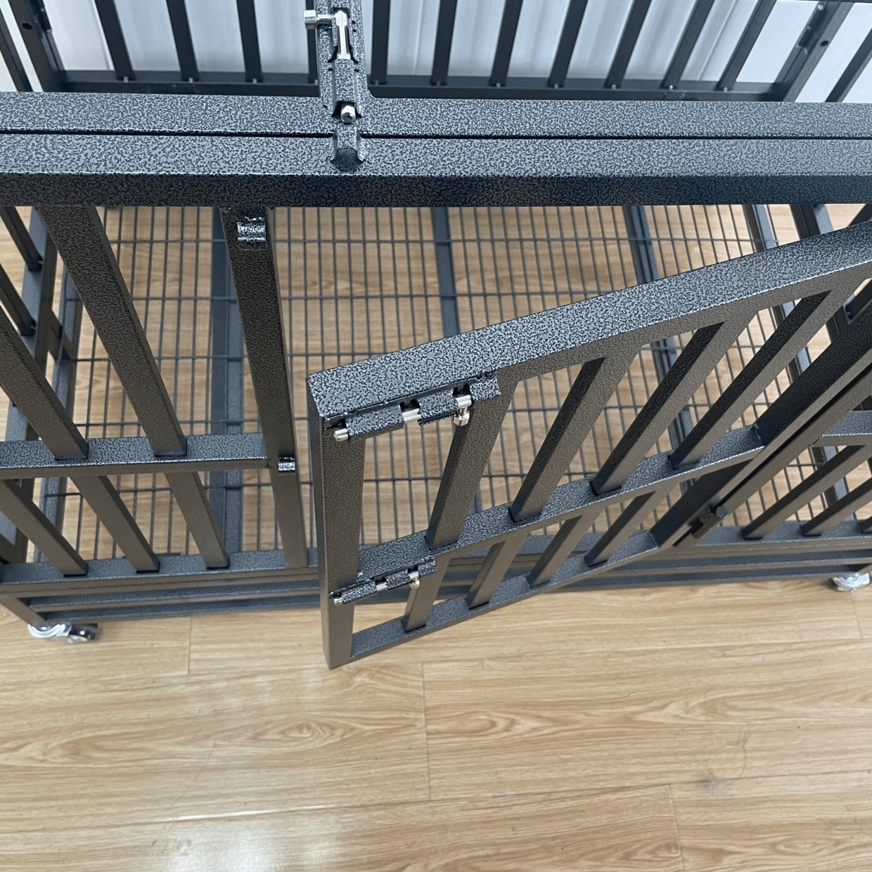 heavy duty stackable dog cages plastic matting for large dog kennel for puppy hospitalization heavy duty crates dog kennel Pet Cages & Houses