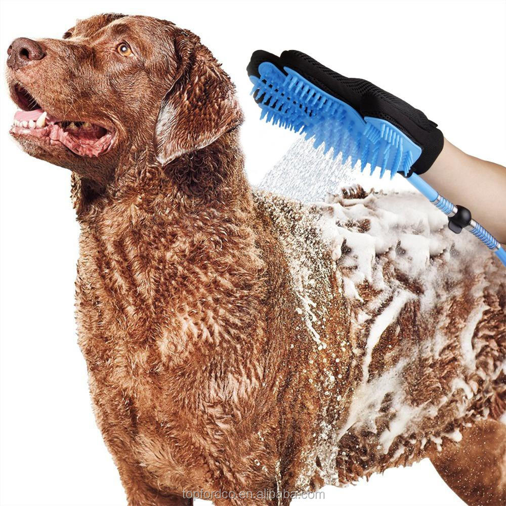 Pet Bathing Glove Hair Brush Massage Dog Bathing Tools Grooming and Cleaning Gloves
