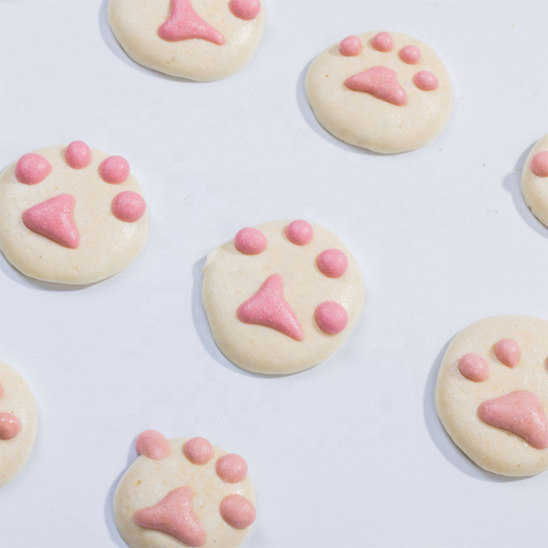 Pet handmade snacks cat claws sweetheart milk slices soluble beans cats and dogs factory direct sales and wholesale