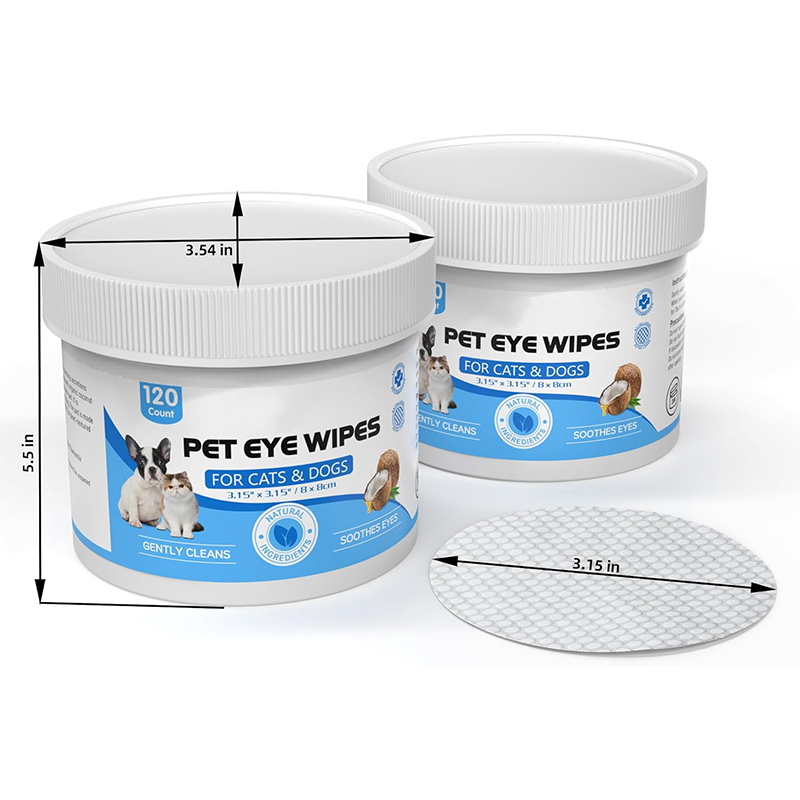 Hypoallergenic Eye Wipes for Dogs & Cats Gently and Effectively Remove Stain Around Eyes