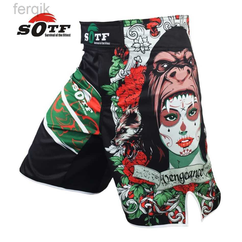 Men's Shorts SOTF mma boxing muay thai kick pretorian shorts mma crossfit shorts kick boxing shorts cheap mma shorts kickboxing crossfit H241128
