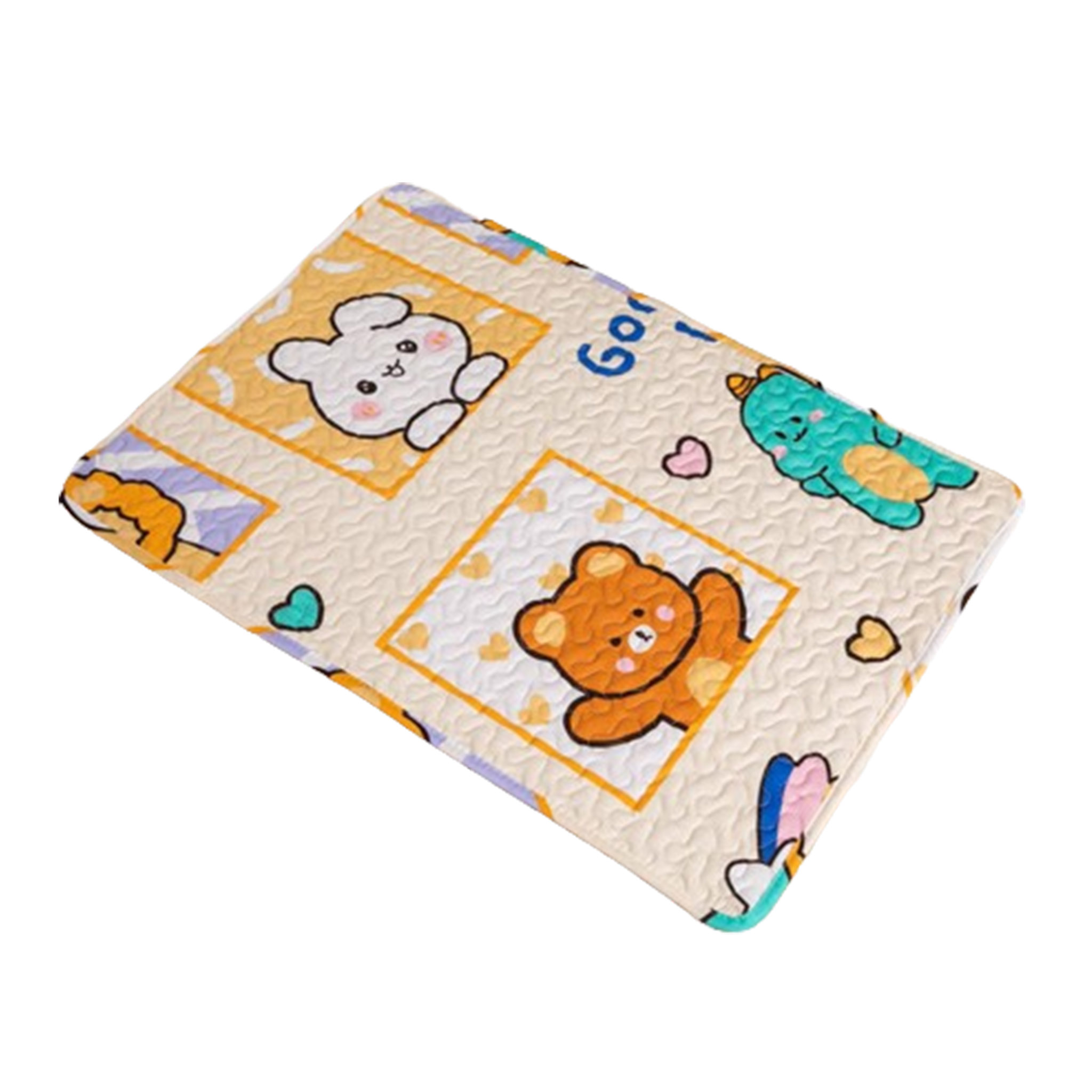 Non-slip 100% Cotton Reusable Pet Mat for Pet Dogs Cats Sleeping Rest
