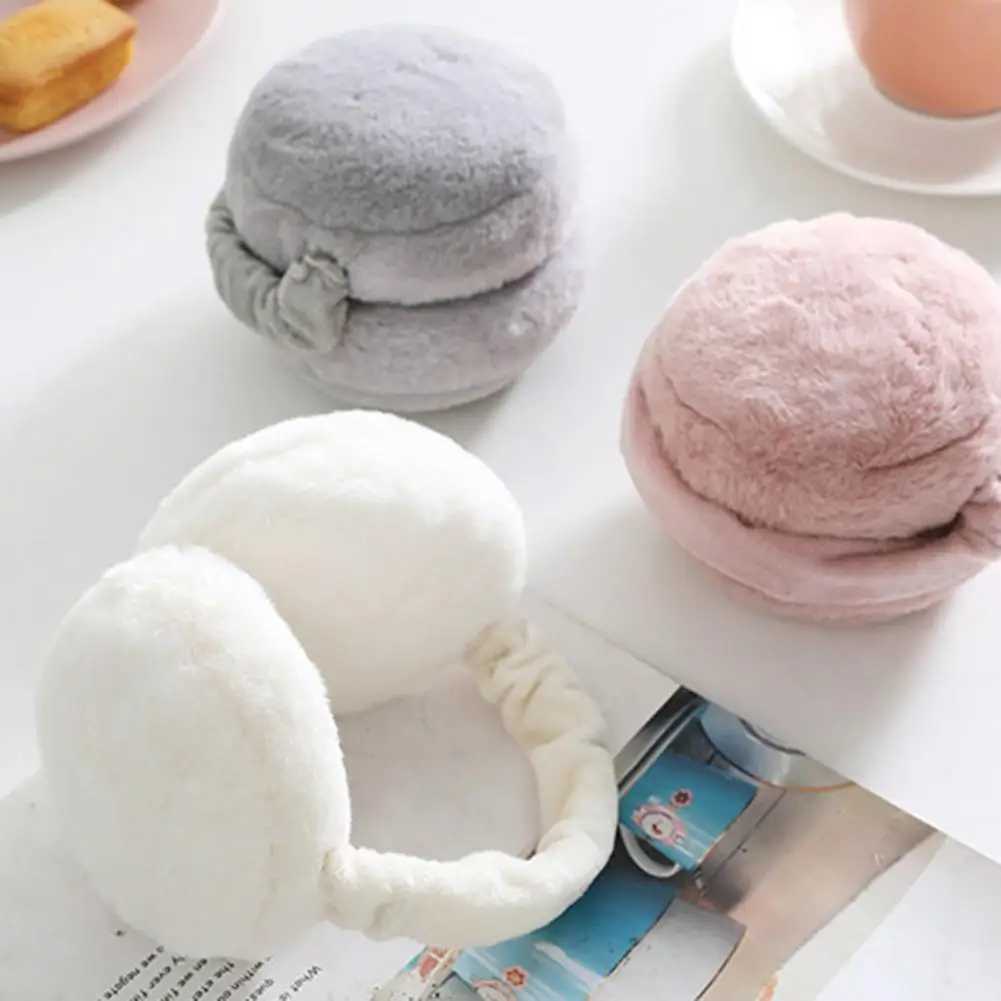2023 New Soft Plush Ear Warmer Winter Warm Earmuffs for Women Fashion Solid Earfl Outdoor Cold Ear Muffs Ear CoverXJ241126