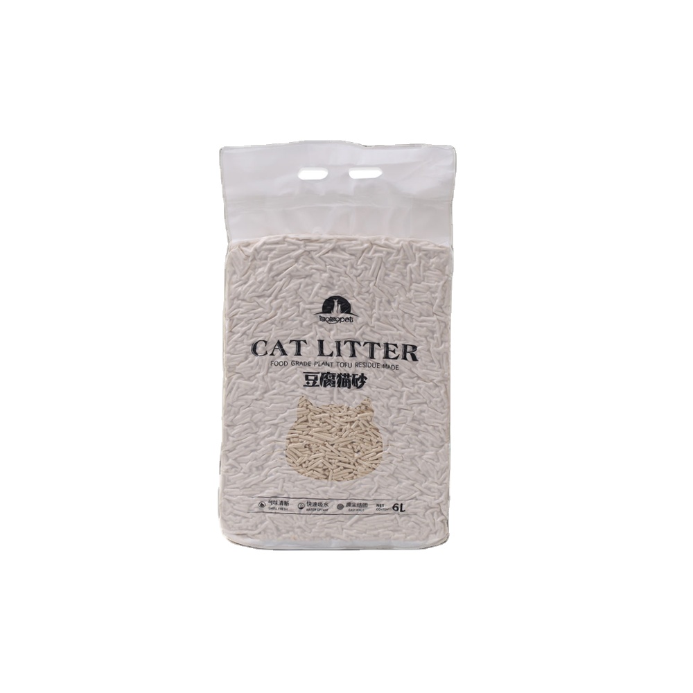 Wholesale 2.3KG Corn-Based Tofu Litter for Cats Custom Logo Natural Plant Dust Free Flushable Cat Litter Box