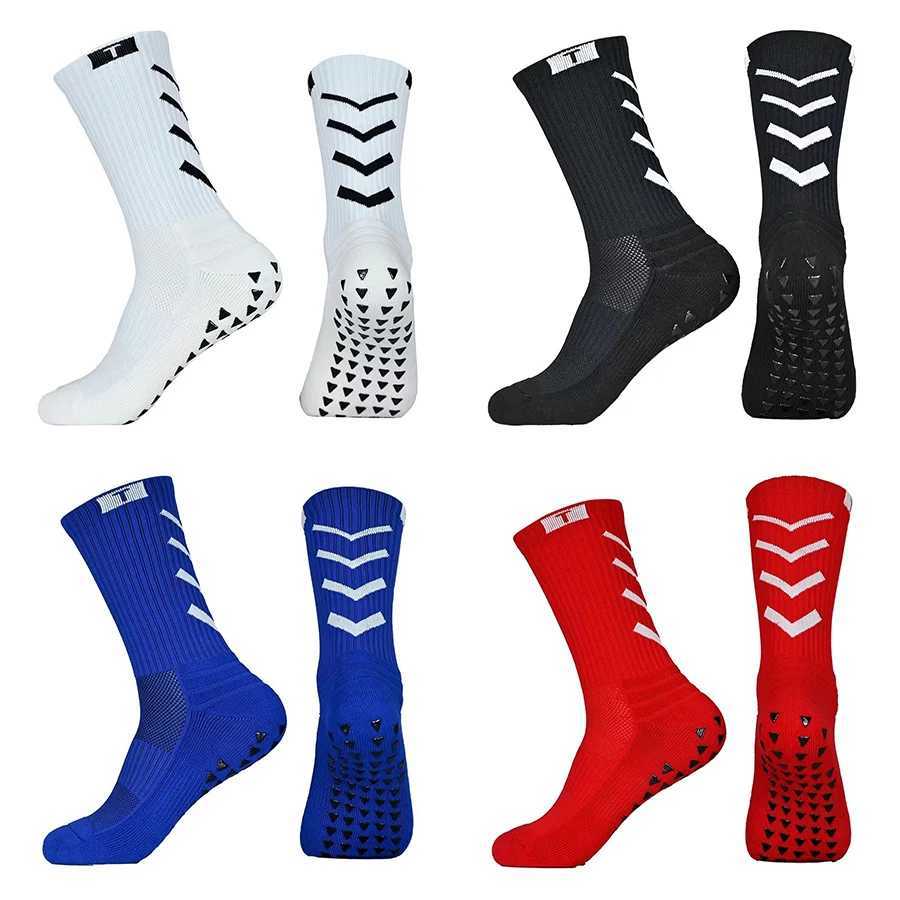 New Coming Anti Slip Football Socks Breathab Towel Bottom Adults Men Women Sports Soccer Socks Soft Cycling Grip SockXJ241125