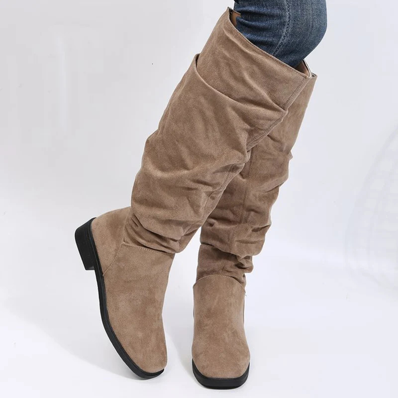 Womens Boots Fashion Winter Boots For Womens High Boots Heels Winter Shoes Women Knee High Botas Mujer Winter Footwear Long 241126