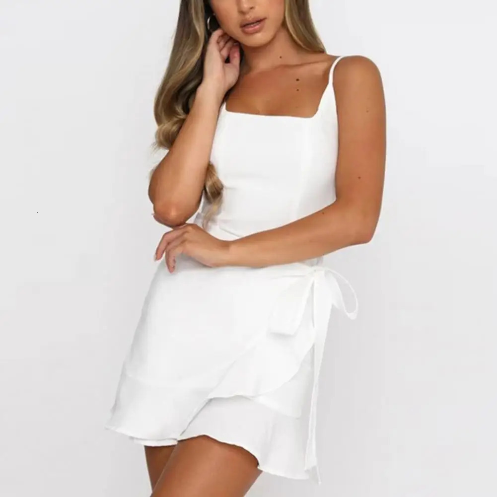 Off Shoulder Mini Bodycon Summer Dress Women Backless Club Party Sexy Wrap Black And White Dresses Plus Size Robe Ete Vestidos 240418