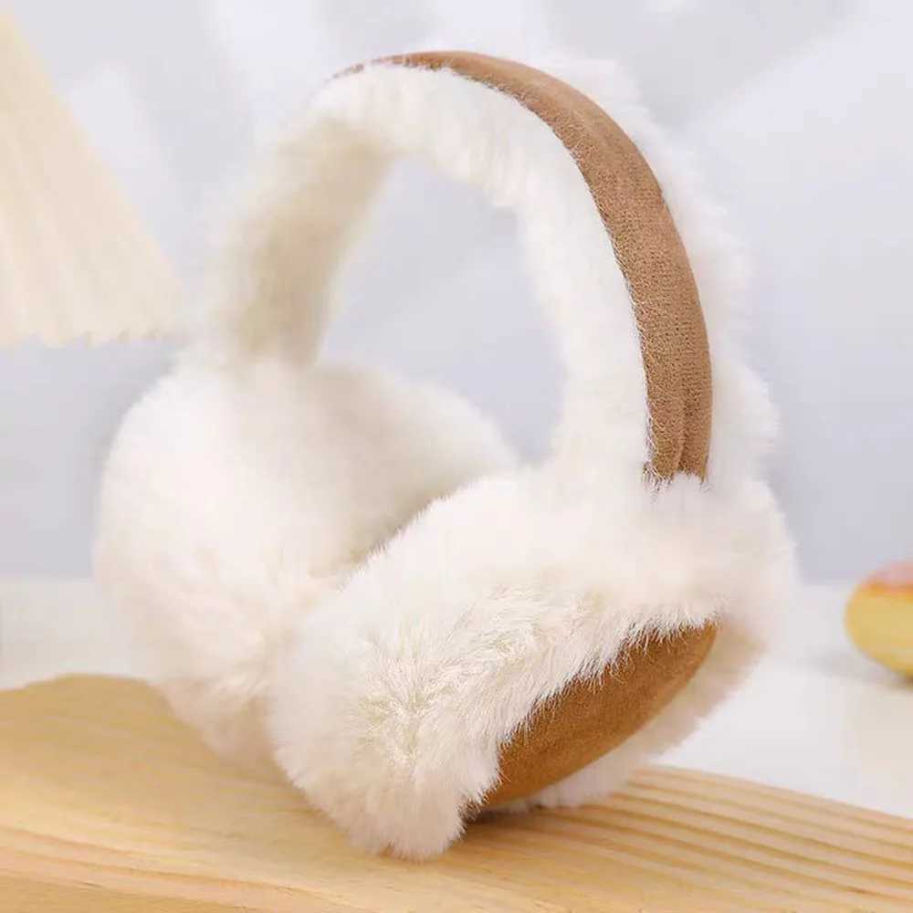 Fashion Autumn Winter Earmuffs for Women Men Ear Warmer Plush Solid Color Adjustable Foldable Ear Muffs Earfl EarmuffsXJ241126