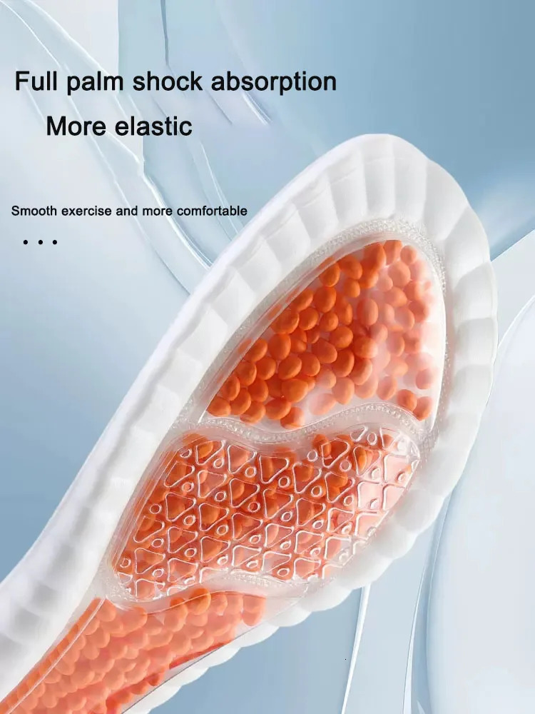 sports latex insoles for comfortable French style foot underwear suitable for men women orthopedic shoes sole running accessories 241126