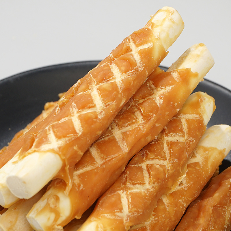 natural dog treats Chicken Flavor Treats Dog Chew Sticks Teeth Cleaning dog bone Pet Snacks bully sticks for pet
