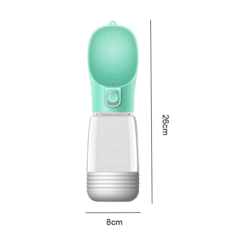 380ml Dog Travel Drinking Cup Safe Portable Plastic Drinking Cup for Dog Water Leak Proof Washable Durable Outdoor Dog Products
