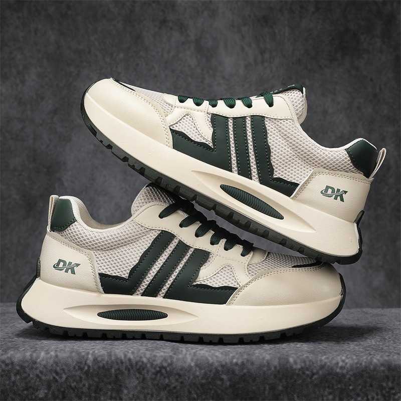 High Quality New Spring/Summer Leather Cloth Board Shoes Fashion Trendy Shoes Running Forrest Gump Shoes Mens Ins Trendy Mens Shoes Sports Shoes T2411