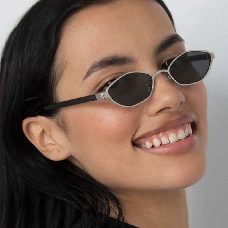 Men's and women's metal polygon personality street shot sunglasses, fashion outdoor riding sun protection trend sunglasses