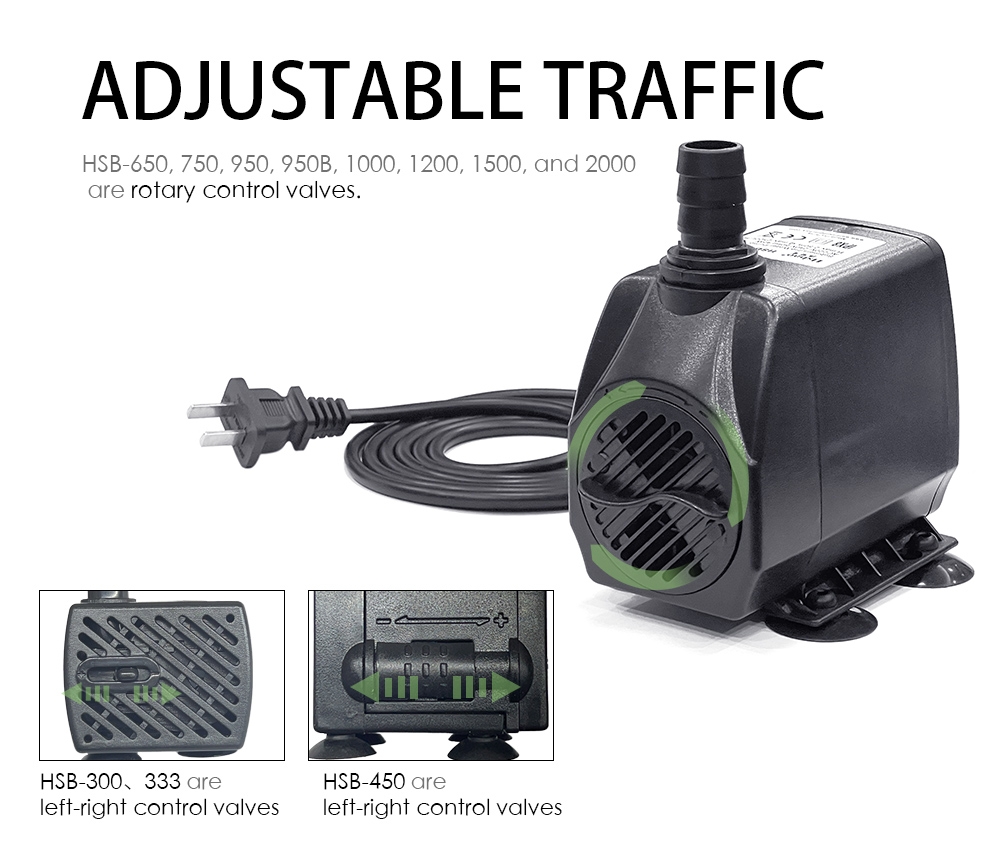 Super pump factory 10w 600LH submersible aquarium hydroponics submersed gardening water feature pumps
