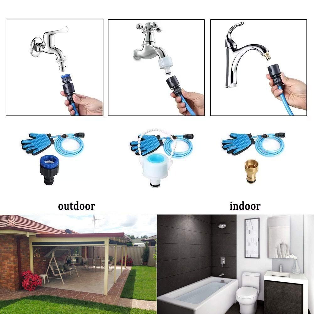 Accept Customized Logo Clean Up Blue Silicone Dog bath Grooming Tools Pet Cleaning Glove Dog Bath Brush Pet Bath Massaging Glove