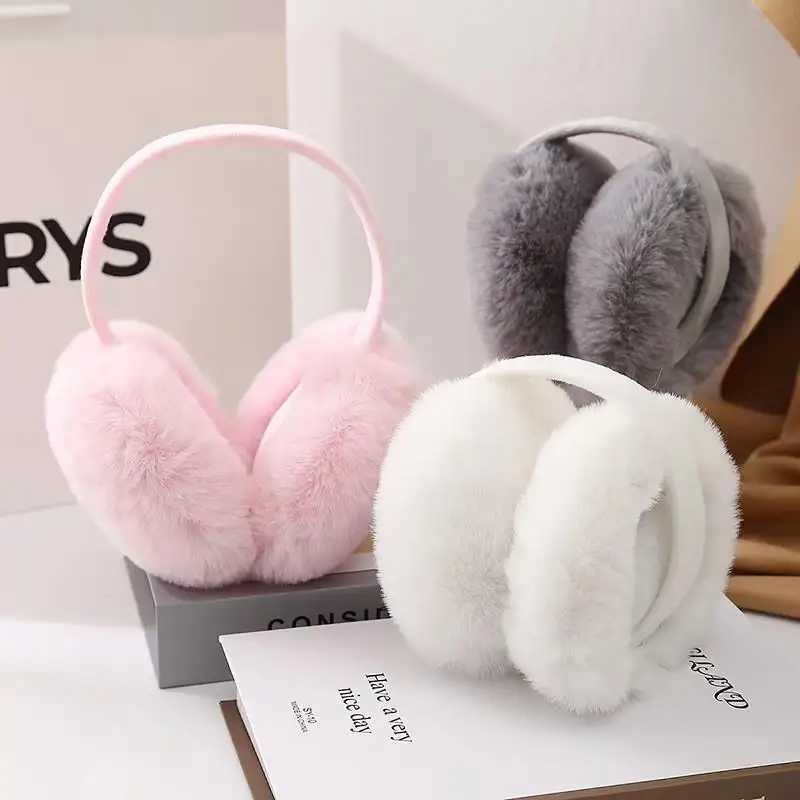 New Type 1 Solid Color Soft Plush Earmuffs Warm Winter Earmuffs Womens Folding Earmuffs Outdoor Skiing Earmuffs Warm W241126