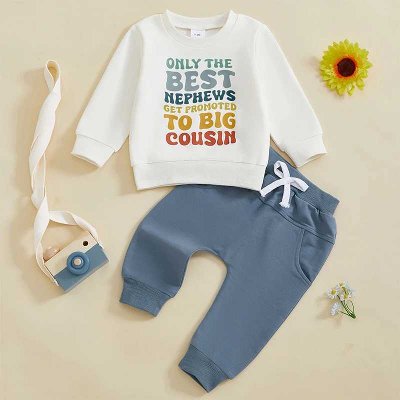Clothing Sets Kids Winter Clothing Set Warm Hooded Jacket and Pants Outfit Boys Girls Letter Print Tracksuit Sports Suit H241126