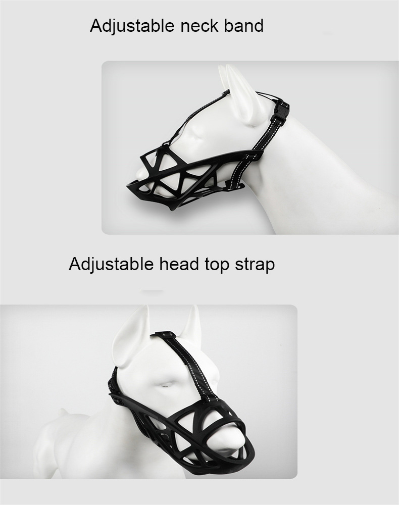 Tactical Breathable Dog Face Cover Dog Face Muzzle Anti Bite Dog Mesh Muzzle