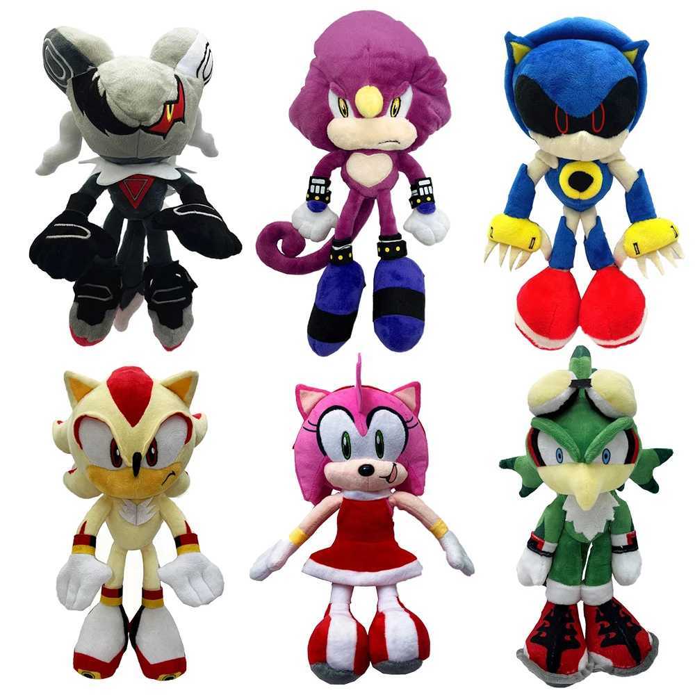 Plush Dolls Newly arrived super sonic plush toy hedgehog Amy rose finger joint tail cute cartoon soft filled doll birthday gift T241123