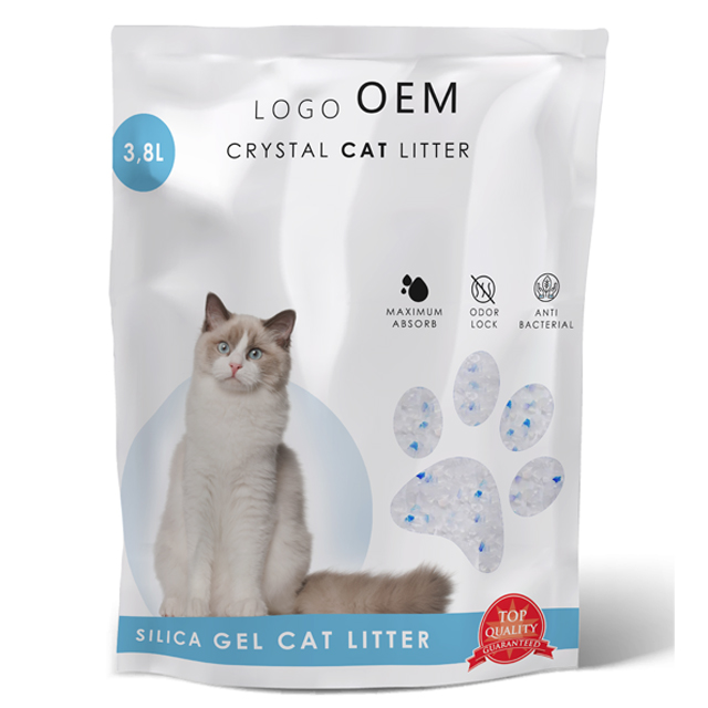 crystal cat litter 3.8L Non Clumping Silica Gel Crystal cat litter sand
