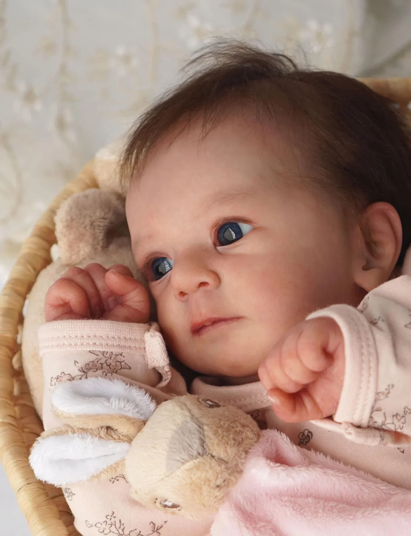 49CM Full Body Silicone Vinyl born Baby Dolls Reborn Felicia Doll Hand Paint with Genesis High Quality 3D skin Tone 241126
