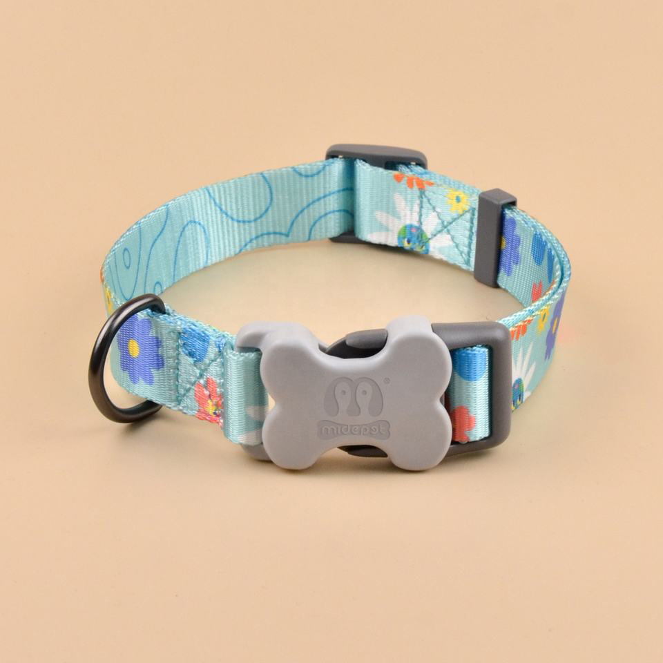 MIDEPET New Arrives Custom Print Accept Your Own Dog Collar For Small Medium Large Puppy Dogs