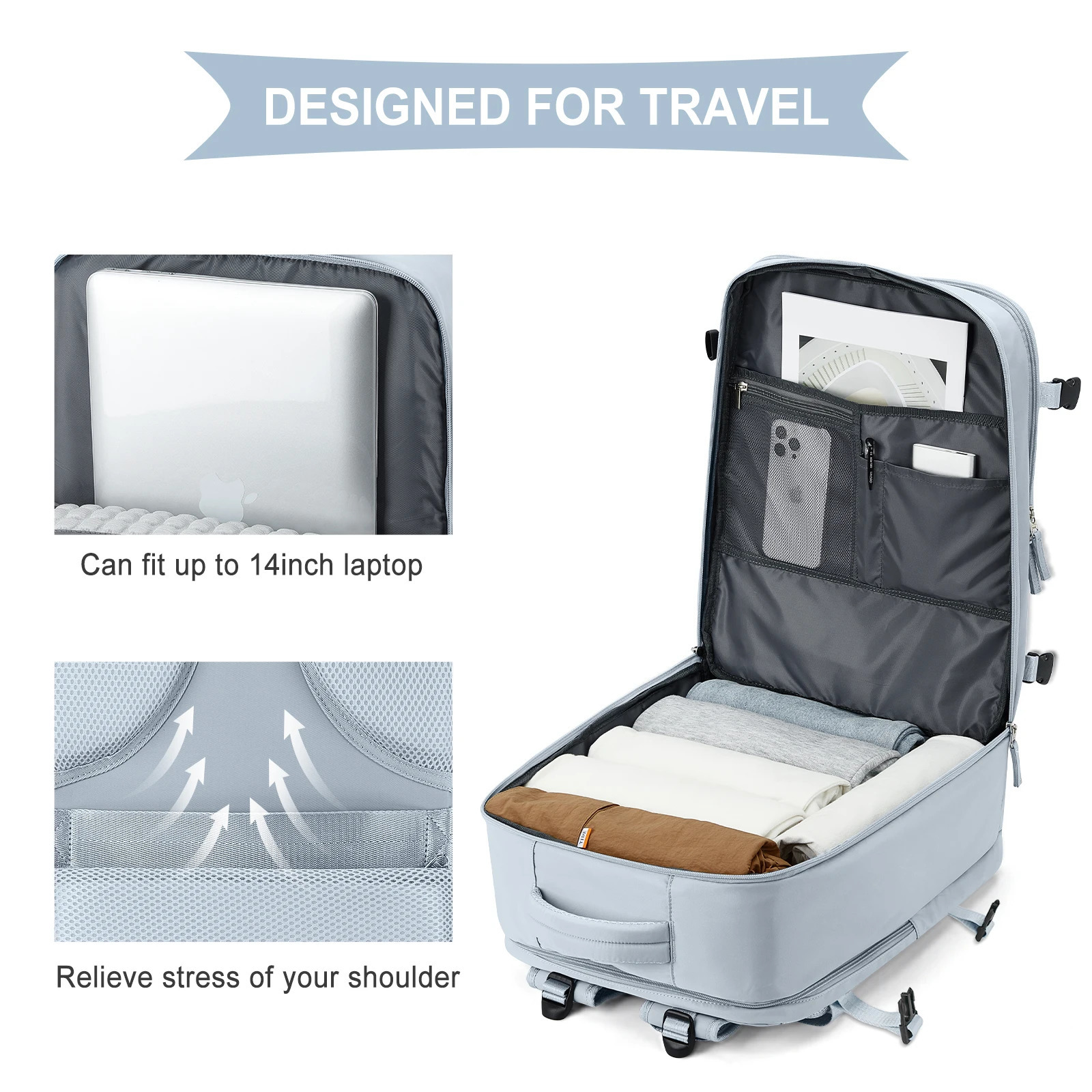 Backpack 40x20x25 Ryanair Travel Backpack for Women Men Personal Item Carry on Backpack Business Weekender Laptop Backpack 241114