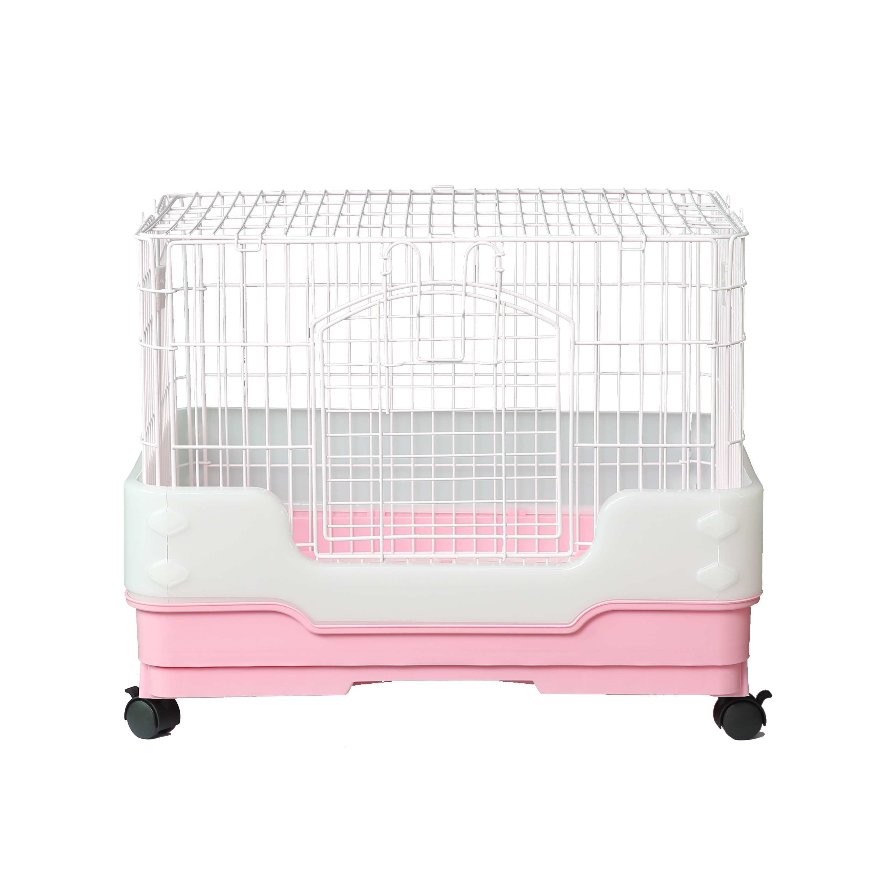 R65, wire plastic Rabbit cage,with anti spill