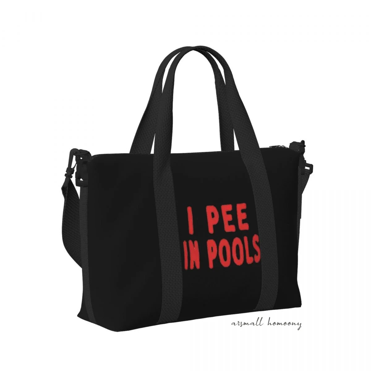 I Pee In Pools Funny Travel Duffel Bag with Shoulder Strap Sports Gym Overnight Bag for Women Personalized Weekender Bags 241114