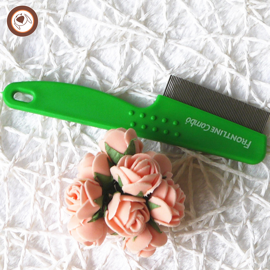 Wholesale Long Handle Pet Dog Cat Animal Puppy Poodle Hair Nit Lice Flea Louse Nit Free Comb With Stainless Steel Pins