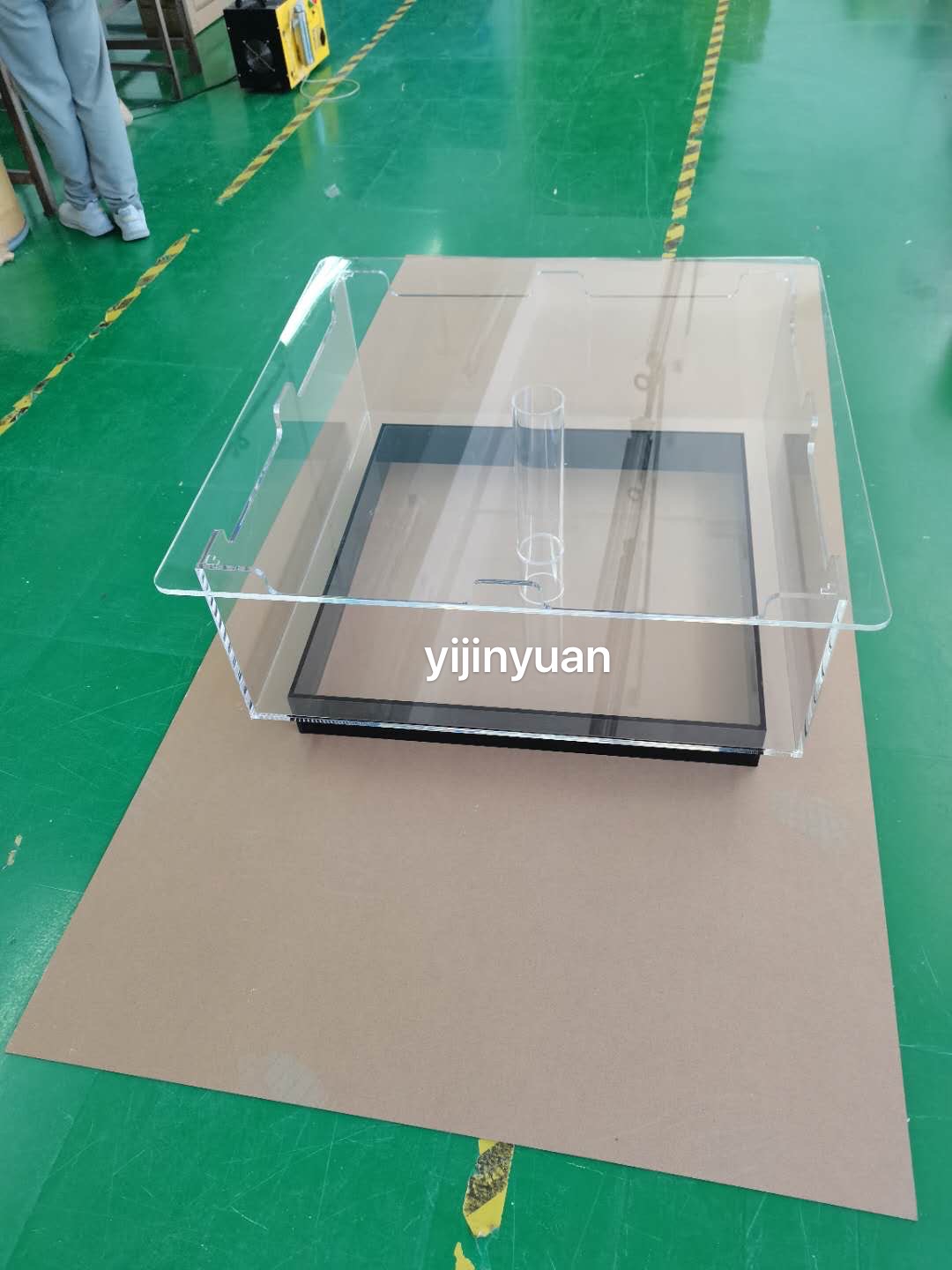 home furniture luxury high glass acrylic table with aquarium acrylic coffee table Aquarium Fish Tank