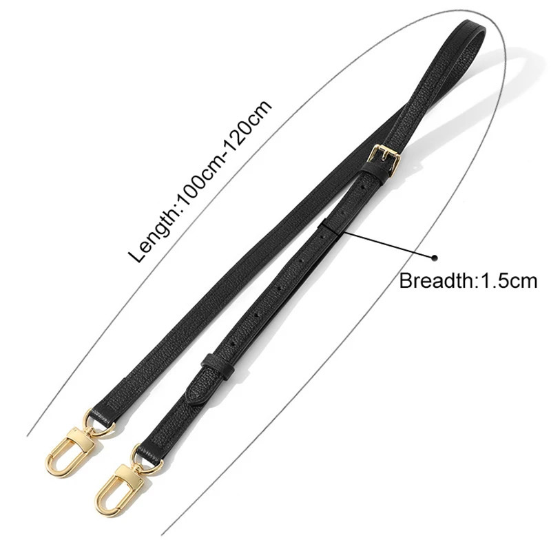 100120cm Adjustable Bucket Bag Cowhide Shoulder Strap Genuine Leather Handle Crossbody For Women DIY Accessories 241125