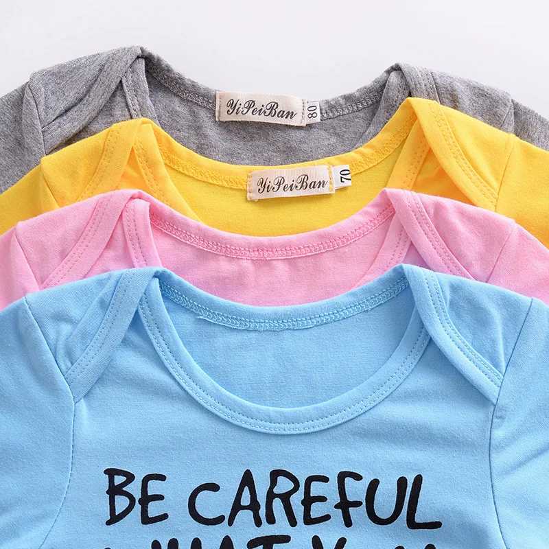Pure cotton Newborn Baby Boy Girl Clothes Kids Bodysuit Funny Cute Kawaii Outfits Clothes Baby Short-sleeved Jumpsuit Romper