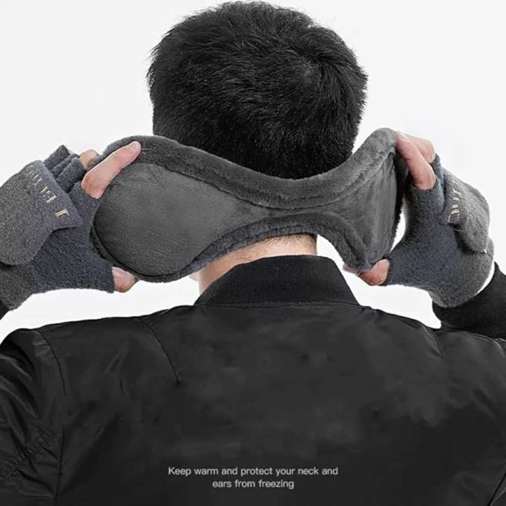 Thick Plush Warm Earmuffs Outdoor Cycling Running Windproof Keep Warm Earmuff Unisex Fashion Soft Winter Solid Color EarmuffsXJ241126