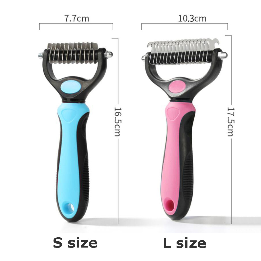 High Quality Household Large dogs Double Side Pet Comb Brush Cleaning Pet Grooming Brush Pet Products