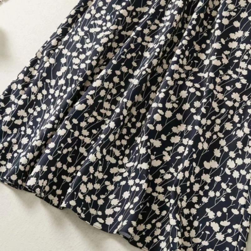 Casual Dresses Elegant For Women Polyester Printing Lace-up O-neck Fashion Club Party Summer