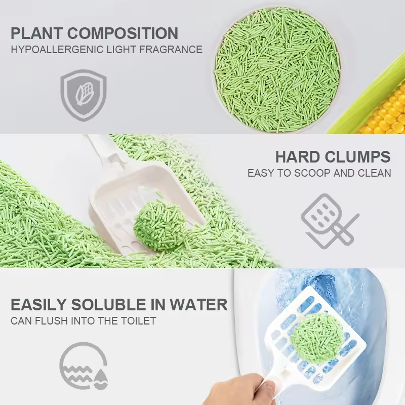 Dust Free Low Budget Tofu Cat Litter No Tracking Tofu Cat Litter With Fragrance